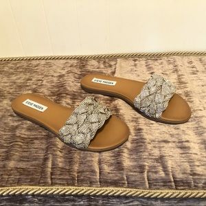 Steve Madden Phraya Slides Rhinestone Sandals 7
